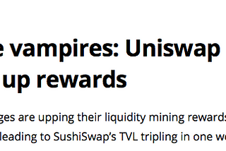 Uniswap Rewards Have Ended — A New Use-Case for Uniswap LP Tokens