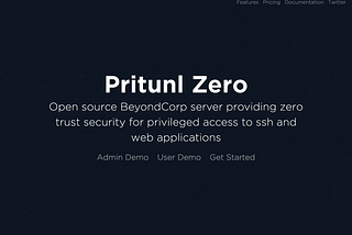 Pritunl Zero U2F Release Announcement