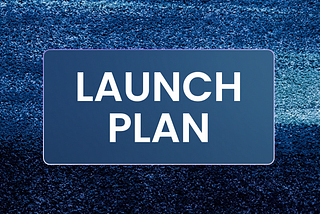 Our launch plan!