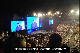 What happened when you saw Tony Robbins in person?