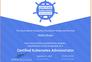 Renewed my “Kubernetes Certified Administrator” for CKA 2020