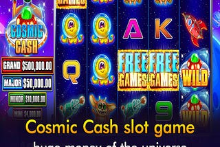 123BETTING Cosmic Cash slot game, huge money of the universe 👽👩‍🚀