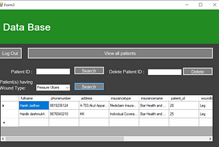 Ulcer patient’s report management system — T-SQL DBMS project