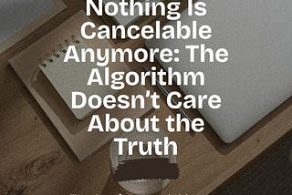 Nothing Is Cancelable Anymore: The Algorithm Doesn’t Care About the Truth