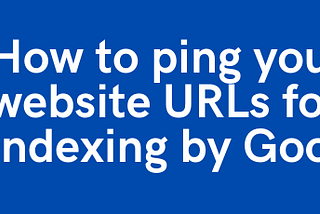 How to Ping My Website — Professional Guide