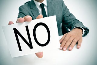 How to deal with a “no”