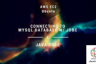 Connecting to MySQL DB on AWS EC2 with JDBC for Java