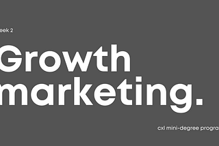 How to build a growth process.