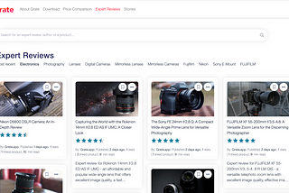 Grate.app — The next gen platform for price comparison and expert reviews