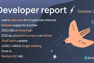 Weekly developer report, October 23 (Fantom DC waiting edition)