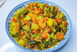 চিংড়ি মাছ দিয়ে শীতের সবজি | Winter Vegetable curry with prawn