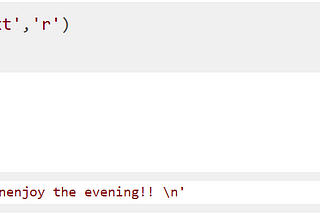 File Handling in PYTHON