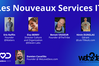 Les Nouveaux Services IT @ Web2Day