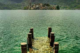 Underwater Dock, San Giulio, Italy