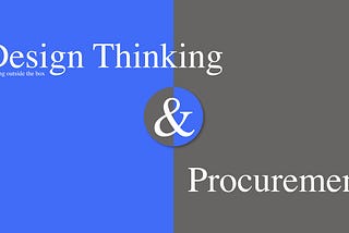 Design Thinking and Procurement