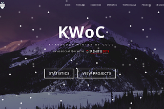 KWoC Webpage