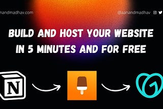 build a website in 5 minutes for free using notion and popsy