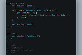 Code coverage of await statements in Javascript