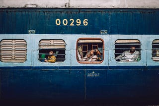 image of people in train