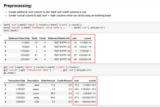 Automate Bank Reconciliations using Pandas library in Jupyter notebooks