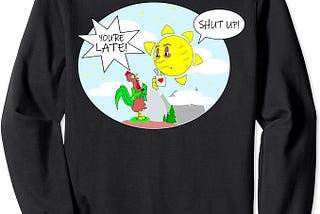 I woke up late today, couldn’t wait for my coffee… and this shirt is the perfect funny fit for the…