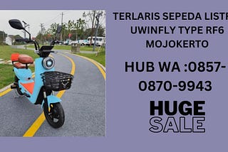 TERLARIS SEPEDA LISTRIK UWINFLY BUTTERFLY MOJOKERTO WA : 0857–0870–9948