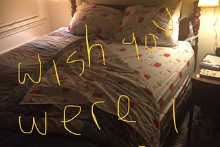 Wish WHO were here : The Marital Bed