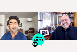 Pass the Mic: A Conversation with Kumail Nanjiani and Dr. Larry Brilliant.