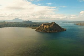 Taal volcano in the Philippines