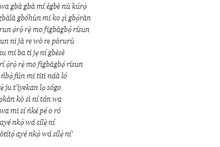 Predict Yorùbá Hymn Lyrics with TensorFlow