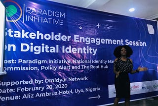 Paradigm Initiative Stakeholders Engagement Session on Nigeria’s Digital Identity.