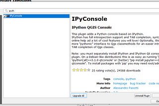 How to easily setup IPython Console in QGIS (for Windows).