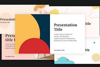 Collection of presentation preveiws from templatery.co
