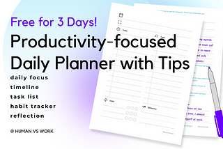 Introducing the Productivity-focused Planner (+ Template)