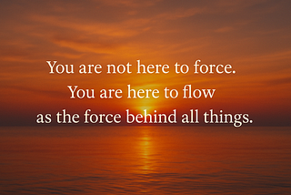 Let It Unfold: The Cosmic Power of Not Forcing Anything