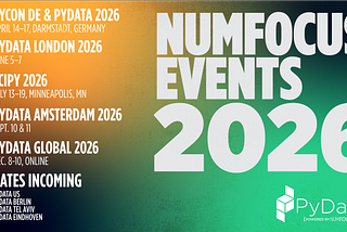 A Year in Review and What’s Ahead: NumFOCUS Events 2025–2026