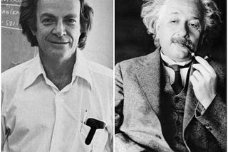 When Richard Feynman Met Albert Einstein