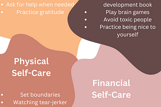 4 Types of Self-Care To Start Focusing On