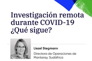 Investigación remota en pandemia