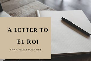 A Letter to El Roi