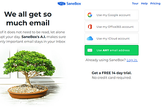 SaneBox: Simplified and Effective Email Management Tool.