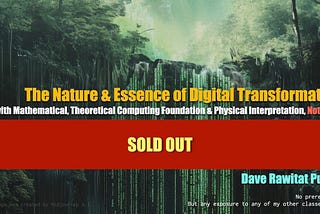 รีวิวเล็กๆ The Nature & Essence of Digital Transformation by อ. Dave Rawitat Pulam