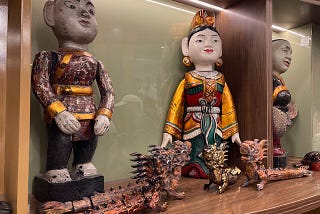 Puppets used in Thang Long water puppet show
