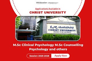 Christ University MSc Psychology Admissions 2025