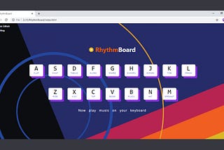 RhythmBoard : How to Build a drum kit with Vannila Js