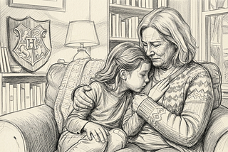 Grandma and granddaughter