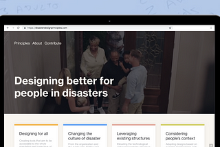 Designing better for people in disasters