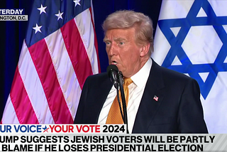 Trump Blames the Jews if He Loses the Election