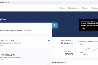 Shibafriend NFT is now show on search result in ETHERSCAN for Token and Shiba NFT