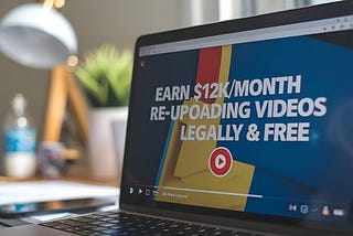 Earn $12K/Month Re-Uploading Videos Legally & Free